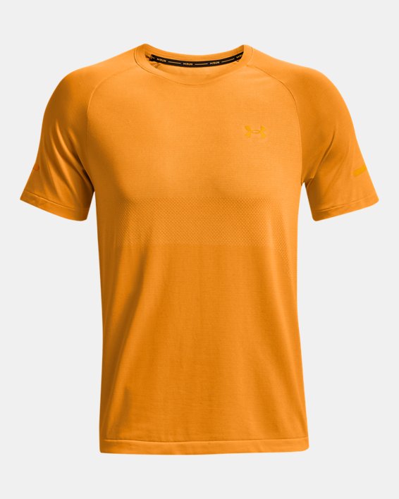 Men's UA Vanish Seamless Run Short Sleeve, Orange, pdpMainDesktop image number 6